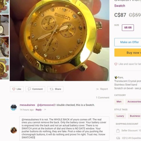 BEEWARE SELLER mesaubaines F-A-K-E SWATCH DIAPHANE!! - Picture 2 of 6